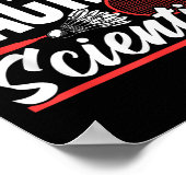 Racket Scientist Lover Badminton Match Player Team ポスター (角)