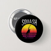 Racket Squash Ball Squash Court Badminton  缶バッジ (正面&裏面)