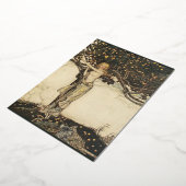 Rackham's Freya (Wagner)ゴールドフォイルポストカード 箔シーズンカード (回転した状態)