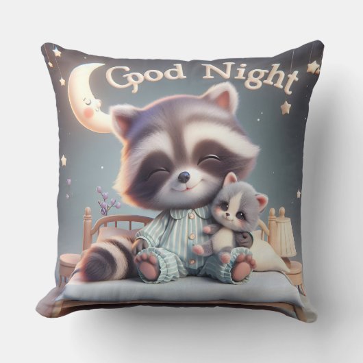 Rackon with a Kitten, Collection by Natasha Us クッション (正面)