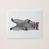 Racoon atフィットネスwith Dumbbells ジグソーパズル (横)