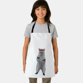 Racoon at Fitness with Dumbbells エプロン (インサイチュ)