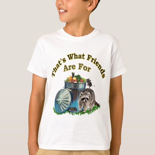 Racoon Friends Tシャツ (正面)