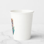 Racoon with Flowers 紙コップ (左)