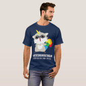 Racoonicorn Funny Trash Panda Raccoon Unicorn Tシャツ (正面フル)