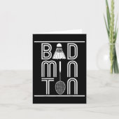 Racquet Smash Shuttle Player Badminton  カード (正面)