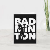 Racquet Smash Shuttle Player Badminton  カード (正面)