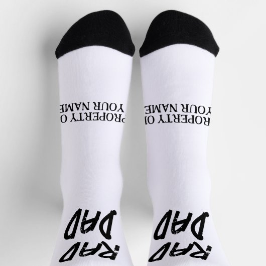 Rad Dad funny sport socks gift for cool father ソックス (上部)