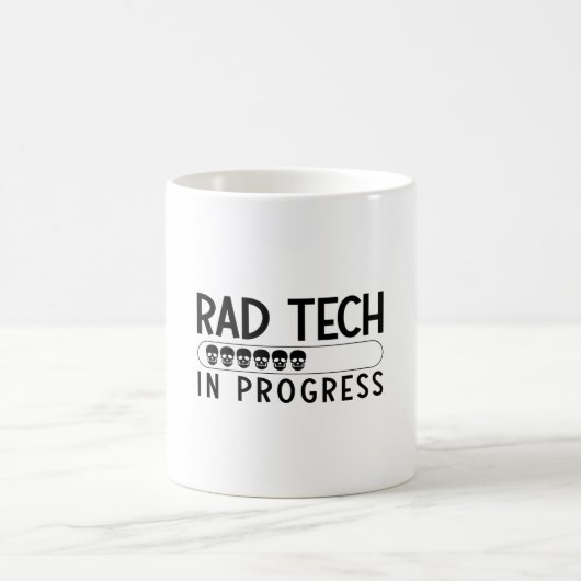 Rad Tech In Progress Radiology Tech Technologist コーヒーマグカップ (中央)