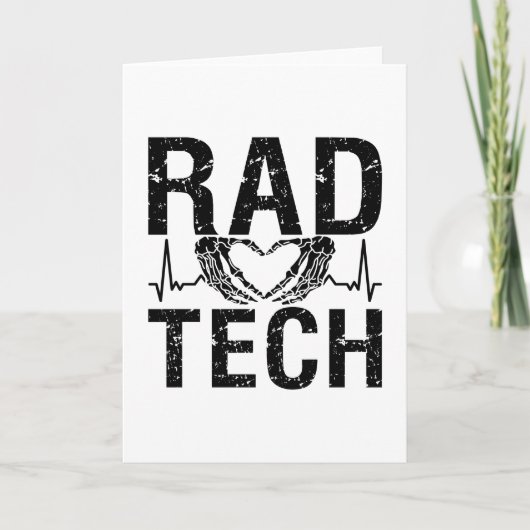Rad Tech Medicine Technologist Xray Radiology Tech カード (正面)