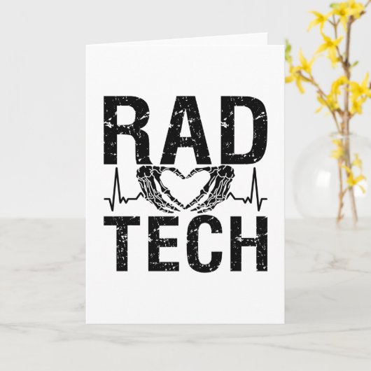 Rad Tech Medicine Technologist Xray Radiology Tech カード (黄色い花)