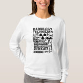 Rad Tech Technologist Xray Radiology Technician Tシャツ (正面)