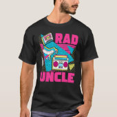 Rad Uncle 90s Aesthetic Nostalgia 1990's Retro Unc Tシャツ (正面)