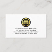 Radar Radio Signal Calling Taxi Cab 名刺 (裏面)