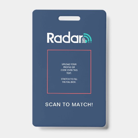 RadarQR バッジ (正面)