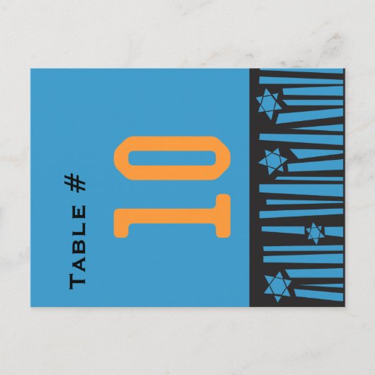 RADDERからSTARSテーブル番号座席カード ポストカード (正面)