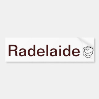 Radelaideアデレードのバンパーステッカー バンパーステッカー
