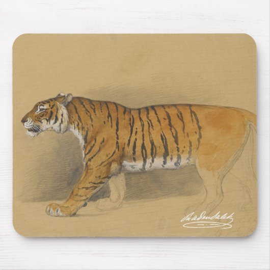 Raden Saleh® Mouse Pad 'Walking Javanese Tiger' マウスパッド (正面)