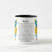 Rader家族の紋章付き外衣 マグカップ (中央)