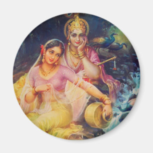 RadhaおよびKrishnaの磁石 マグネット