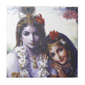 RadhaおよびKrishna タイル (正面)