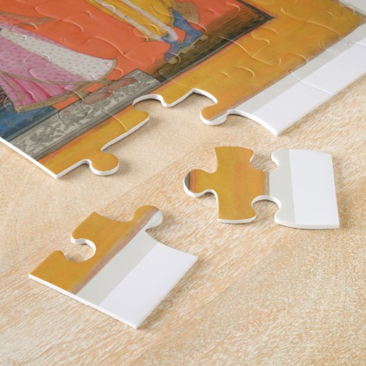 Radhaの家、イラストレーションfrで着くKrishna ジグソーパズル (側面)