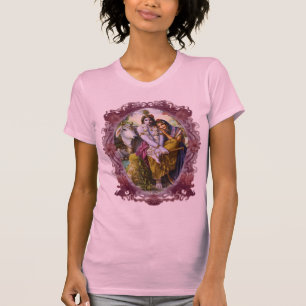 Radha及びKrishnaのデザイン Tシャツ