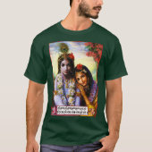 Radha及びKrishna -神愛ॐ Tシャツ (正面)