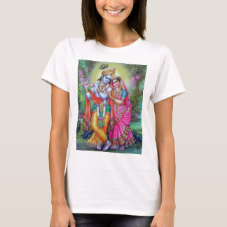 radha及びkrishna tシャツ