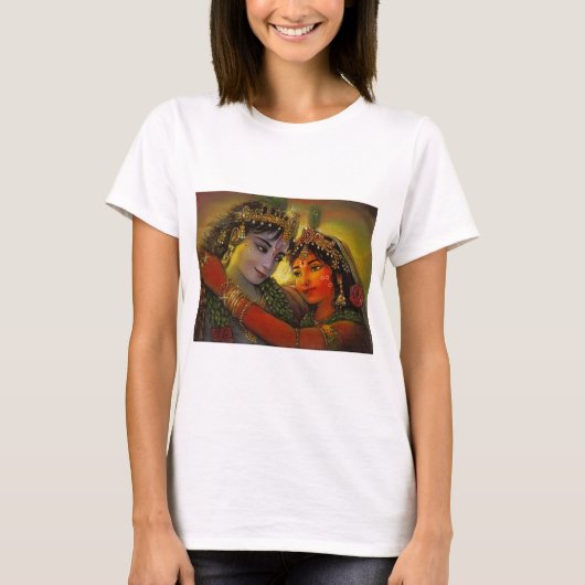 RADHA KRISHNAのクラシックな絵画 Tシャツ (正面)
