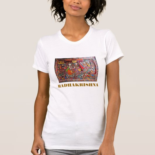 RADHA KRISHNAのヒンズー教の神 Tシャツ (正面)