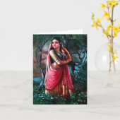 Radha Krishnaの挨拶 カード (黄色い花)