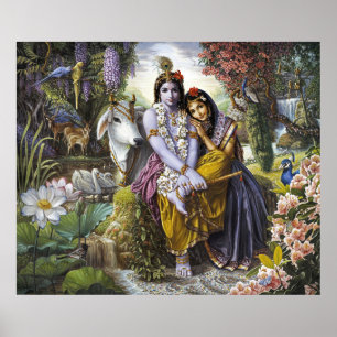 Radha & Krishna – 神のすべての魅力的なカップル ポスター