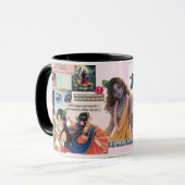 Radha Krishna Aesthetic Collage Mug – Soft Pastel  マグカップ (正面左)