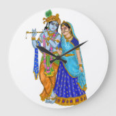 Radha Krishna Clock ラージ壁時計 (正面)