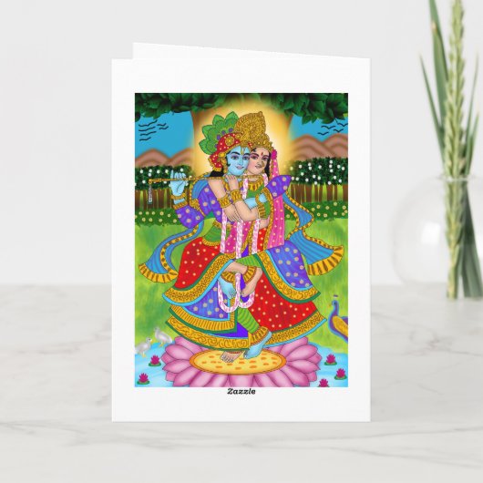 Radha Krishna Greeting Card カード (裏面)