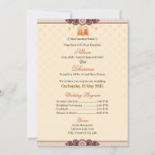 Radha Krishna Hindu Wedding Invitation 招待状 (裏面)
