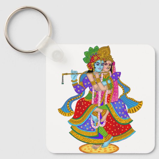 Radha Krishna Keychain キーホルダー (正面)