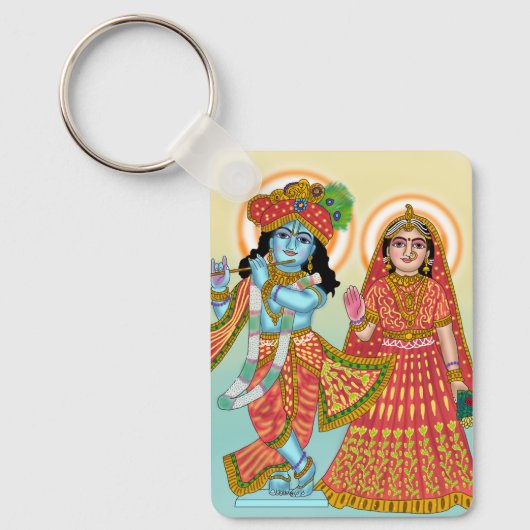 Radha Krishna Keychain キーホルダー (正面)