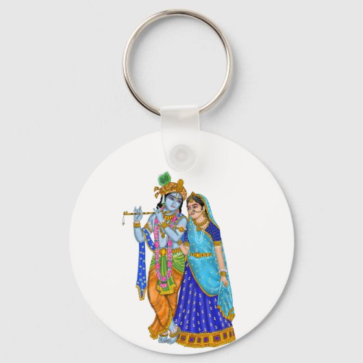 Radha Krishna Keychain キーホルダー (正面)