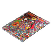 RADHA-KRISHNA MADHUBANIの古代インドの芸術のスタイル ノートブック (左側)