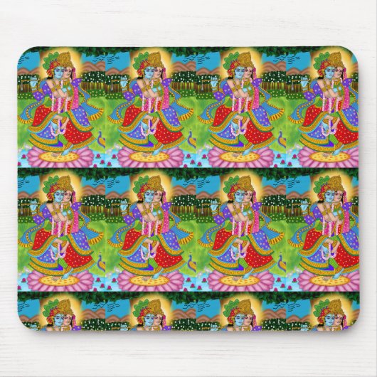 Radha Krishna Mouse Pad マウスパッド (正面)