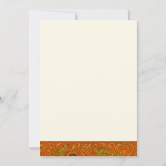 Radha Krishna Mural painting Indian 招待状 (裏面)