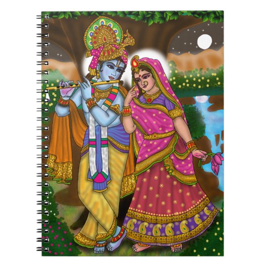 Radha Krishna Notebook ノートブック (正面)