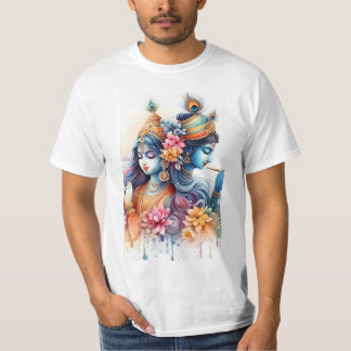 Radha Krishna Phone壁紙；新しいタブを開く Tシャツ
