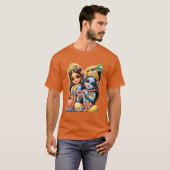 Radha Krishna Tシャツ(カラー数々の聖地テックス付) Tシャツ (正面フル)
