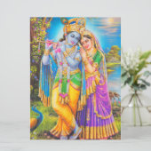 Radha Krishna with Flute Hare Krishna カード (スタンド正面)