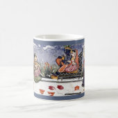 Radha、Krsna - Krishna -インドの世界音楽 コーヒーマグカップ (中央)