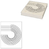 Radial Monthly Clusion Trackerのジャーナルスタンプ ラバースタンプ (押印)
