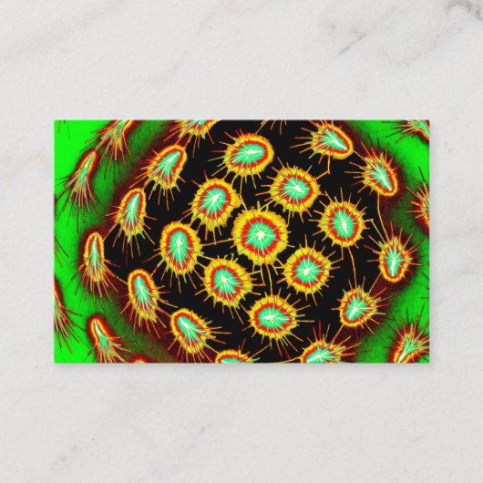 Radial Spike Burst – Signature Business Card 名刺 (正面)